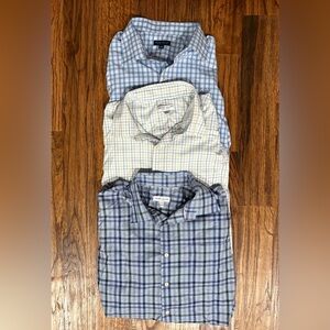 Men’s Peter Millar long sleeve dress shirt, size extra large XL, lot of 3, EUC